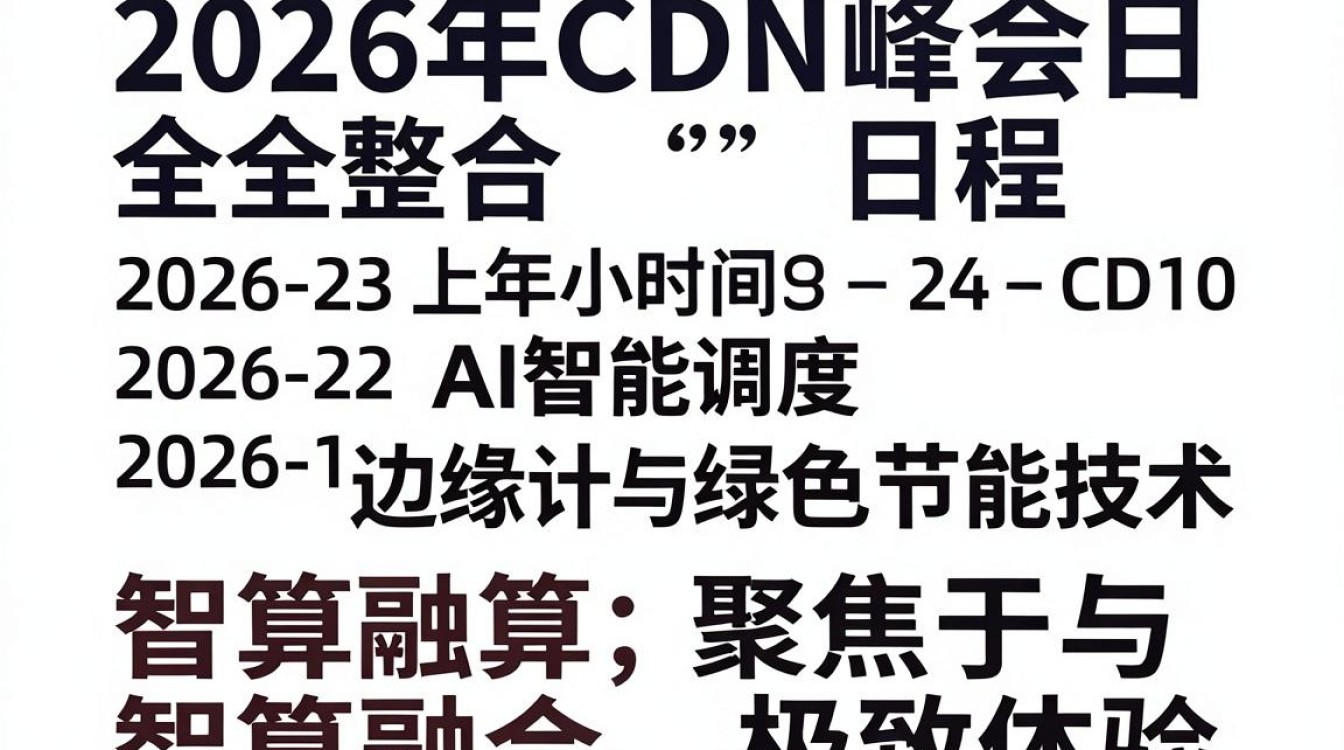 cdn峰会日程 cdn峰会日程