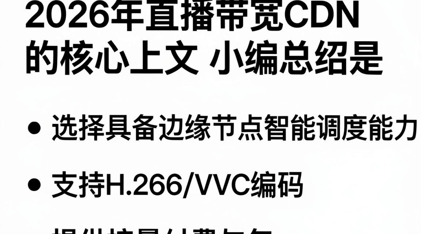 直播带宽cdn