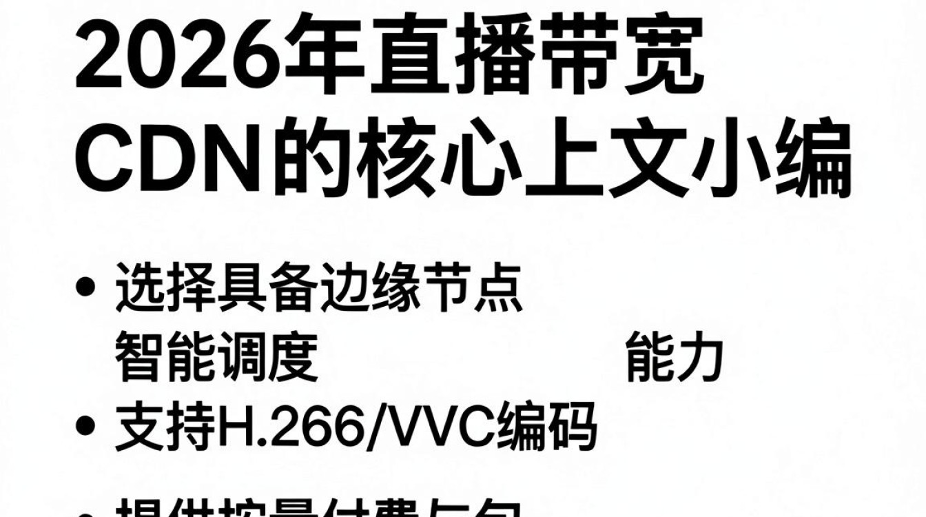 直播带宽cdn