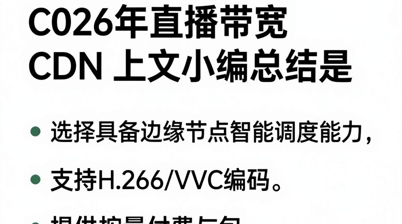 直播带宽cdn