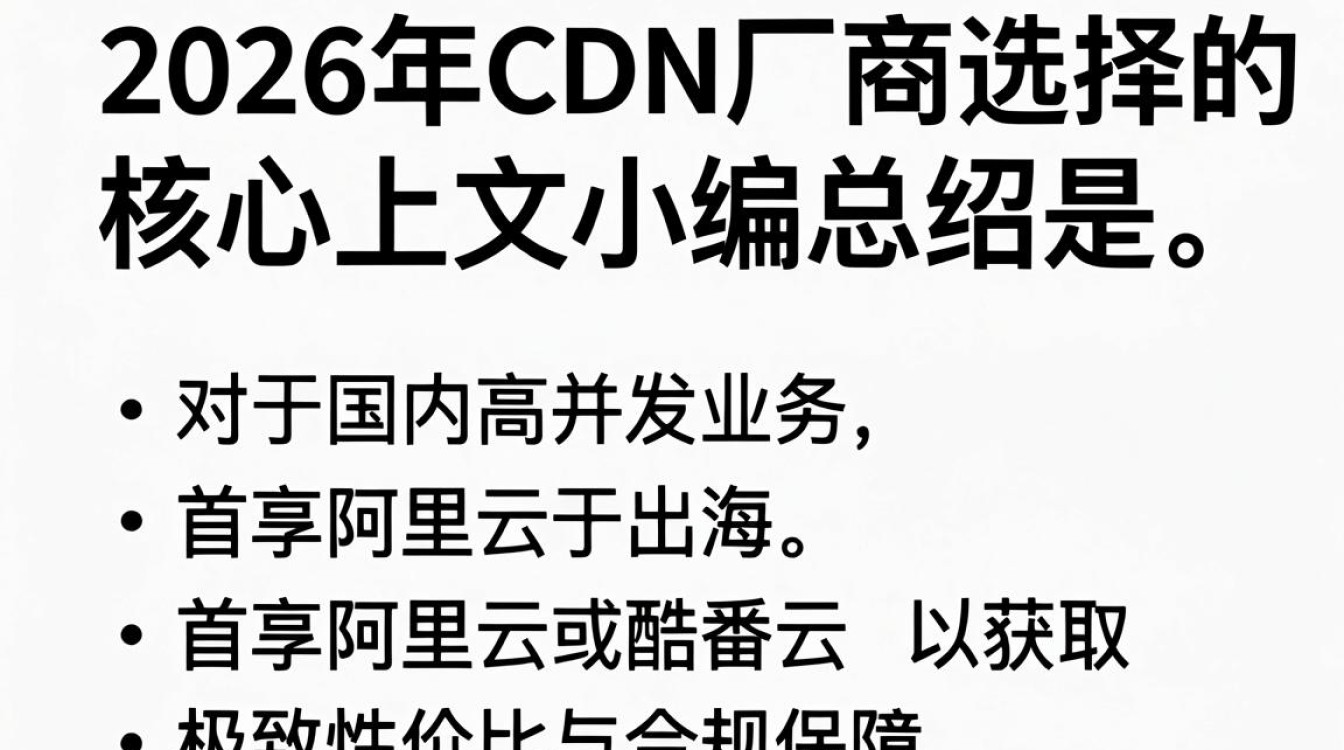 cdn厂家比较