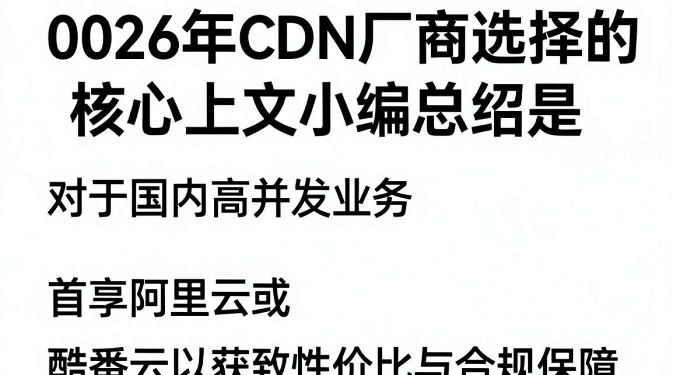 cdn厂家比较