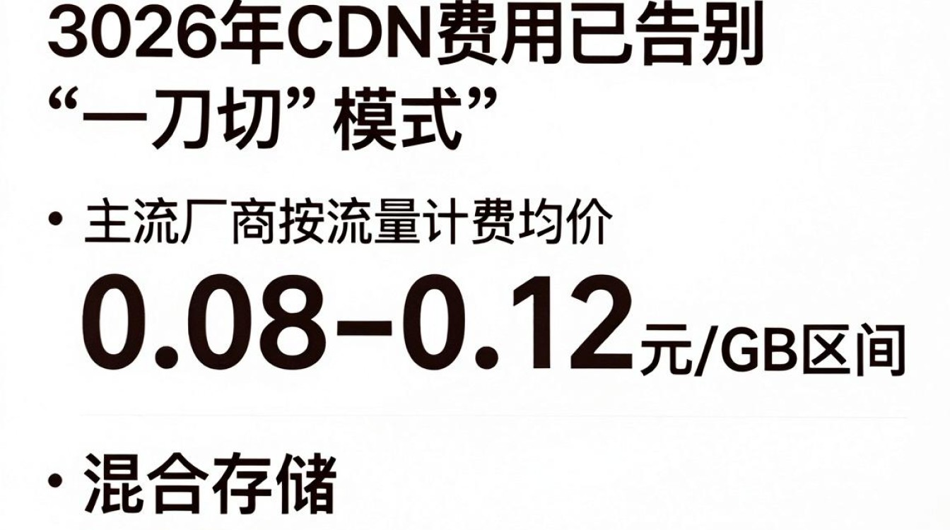 各家cdn费用