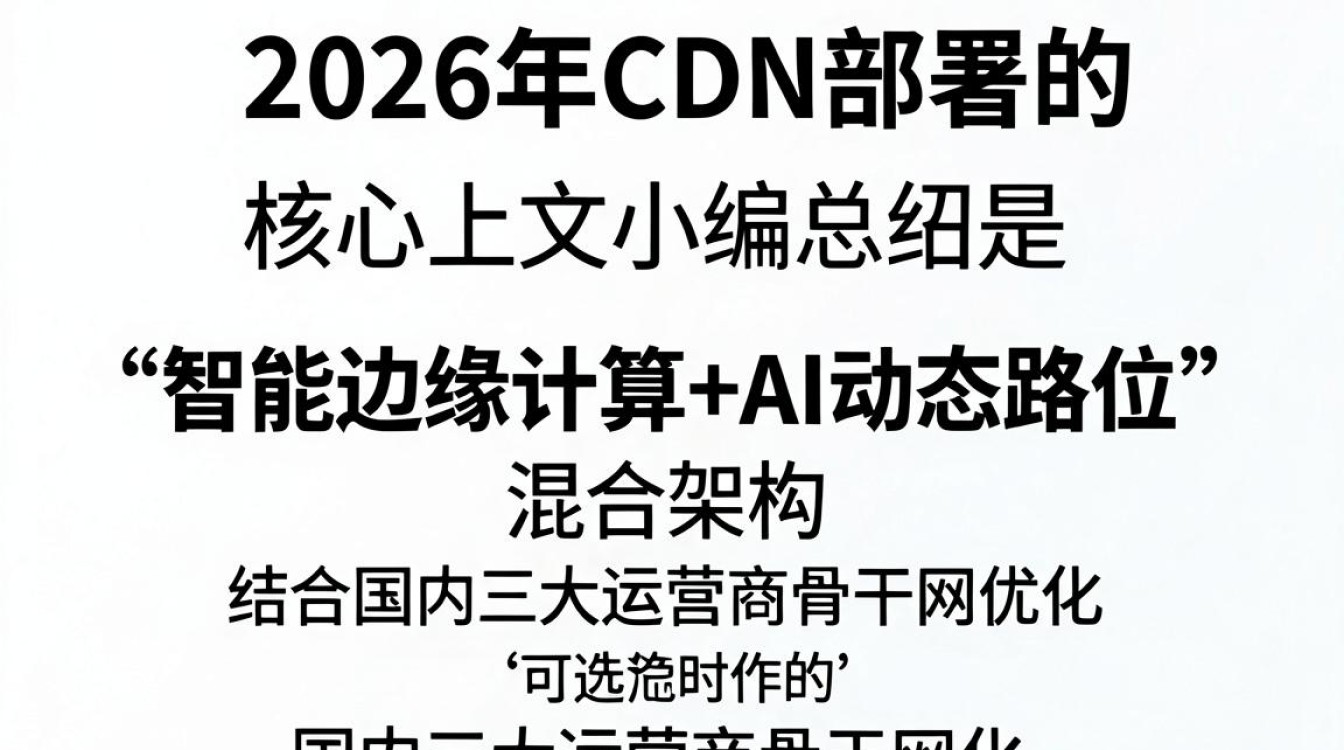 cdn部署技术 cdn部署技术
