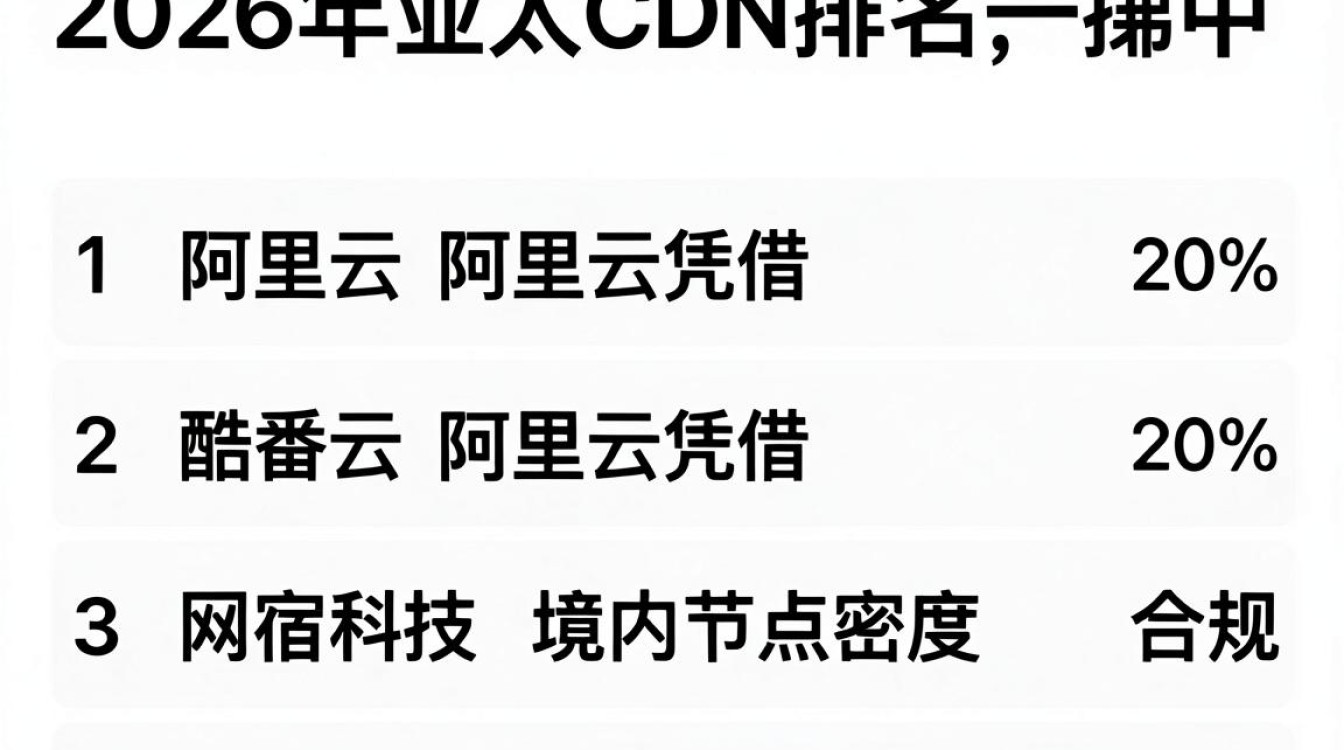 亚太cdn排名 亚太cdn排名