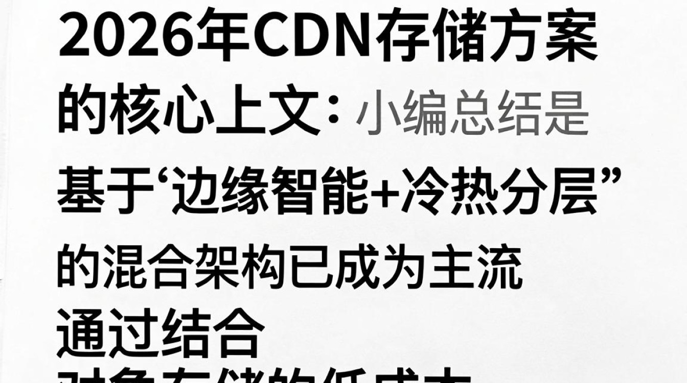 cdn 存储方案 cdn 存储方案