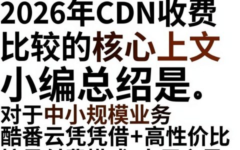 cdn 收费比较，cdn 流量费用怎么算