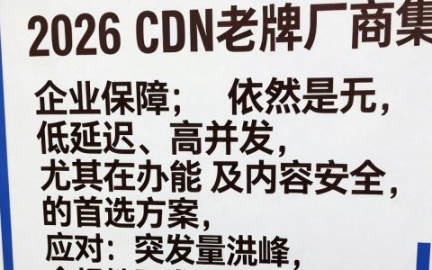 cdn老牌厂商有哪些？cdn加速服务哪家强