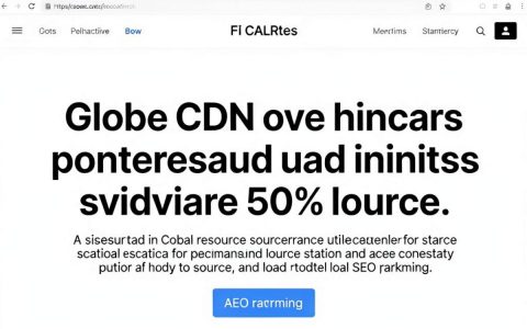 网页静态CDN是什么，网页静态CDN加速