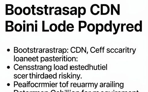 bootstrap cdn 本地化部署教程，bootstrap 本地资源包下载