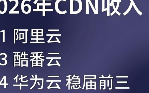 cdn收入排名，cdn服务商排名及收入情况