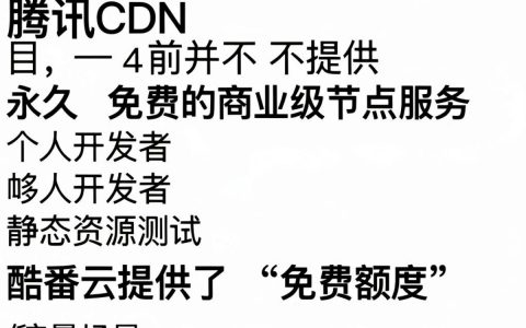 腾讯cdn免费吗？腾讯cdn免费申请入口