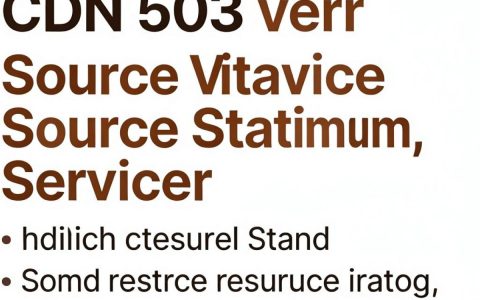 CDN503错误怎么解决？CDN503错误