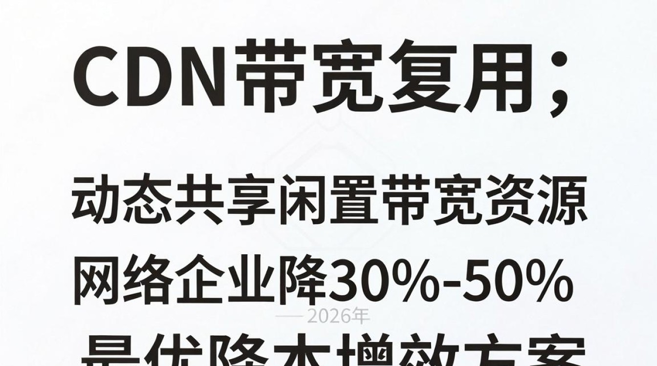 cdn带宽复用 cdn带宽复用