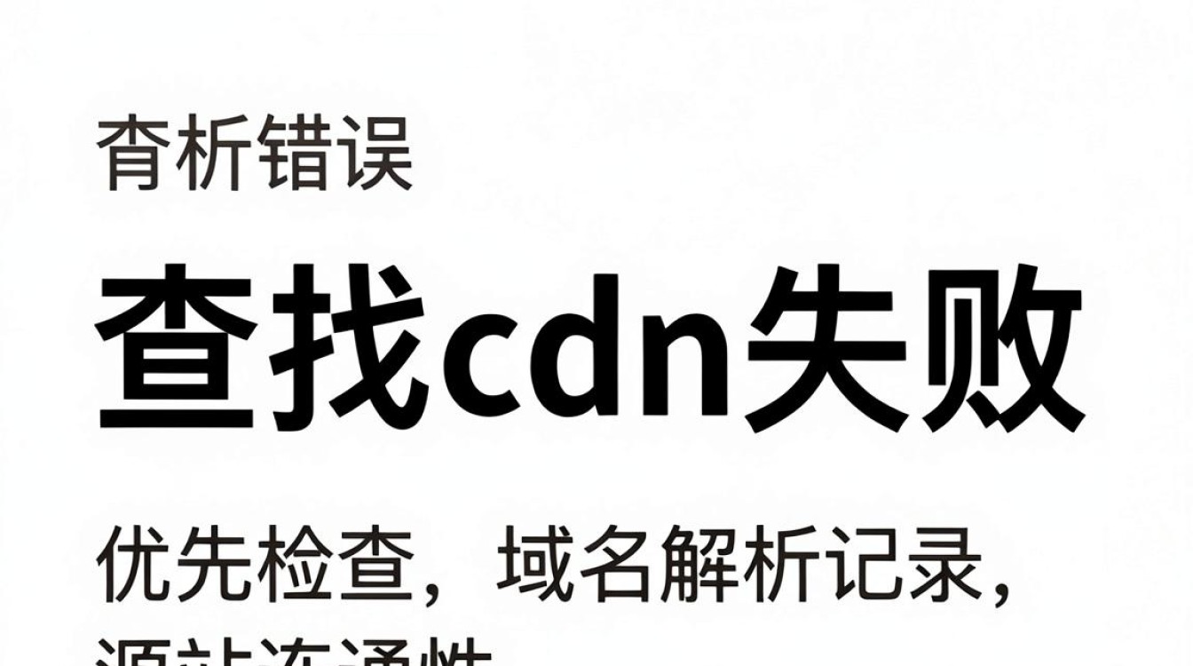 查找cdn失败 查找cdn失败