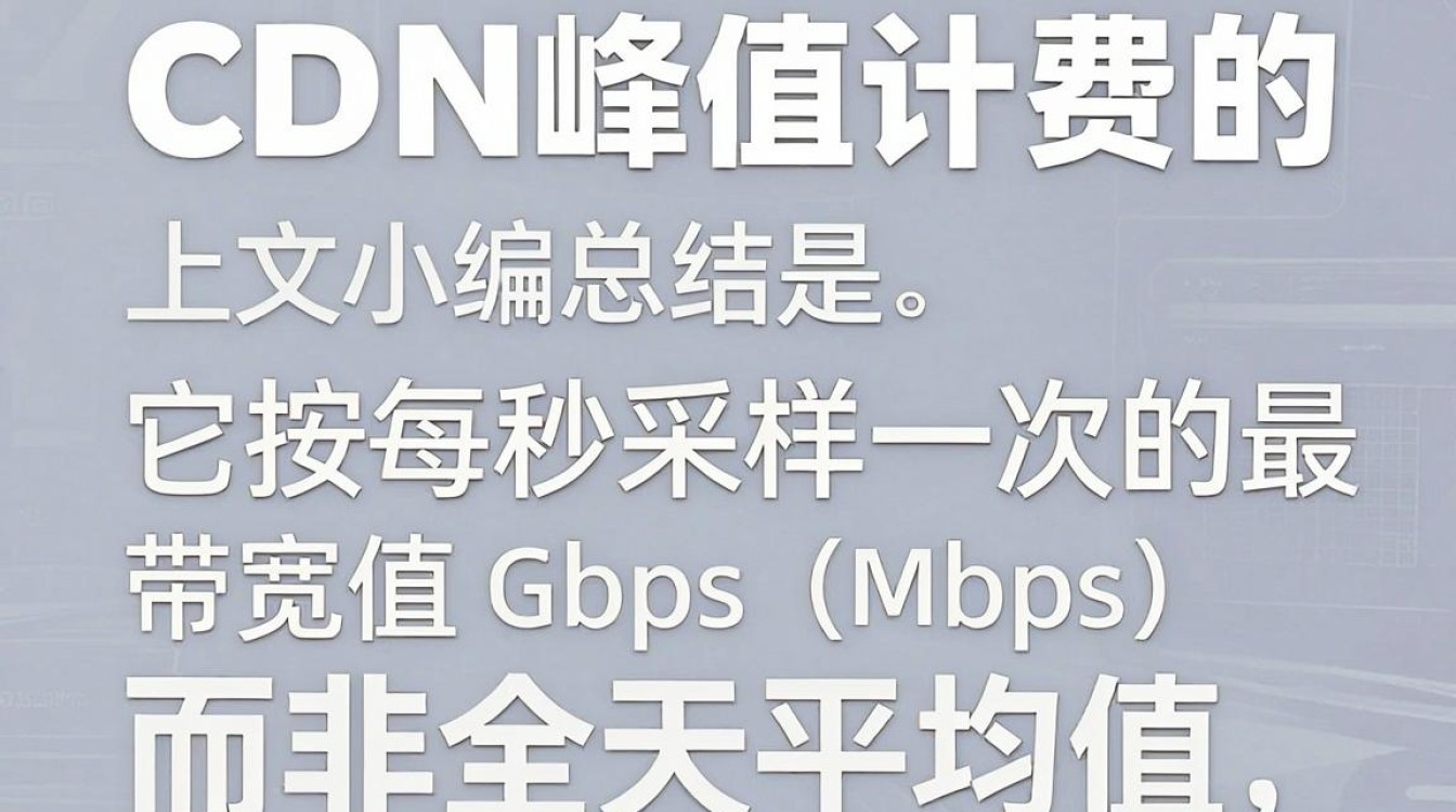 cdn 峰值计费