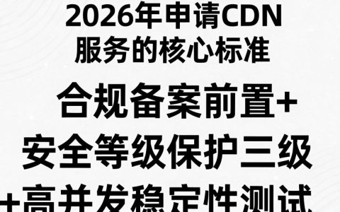 cdn申请标准是什么，cdn申请