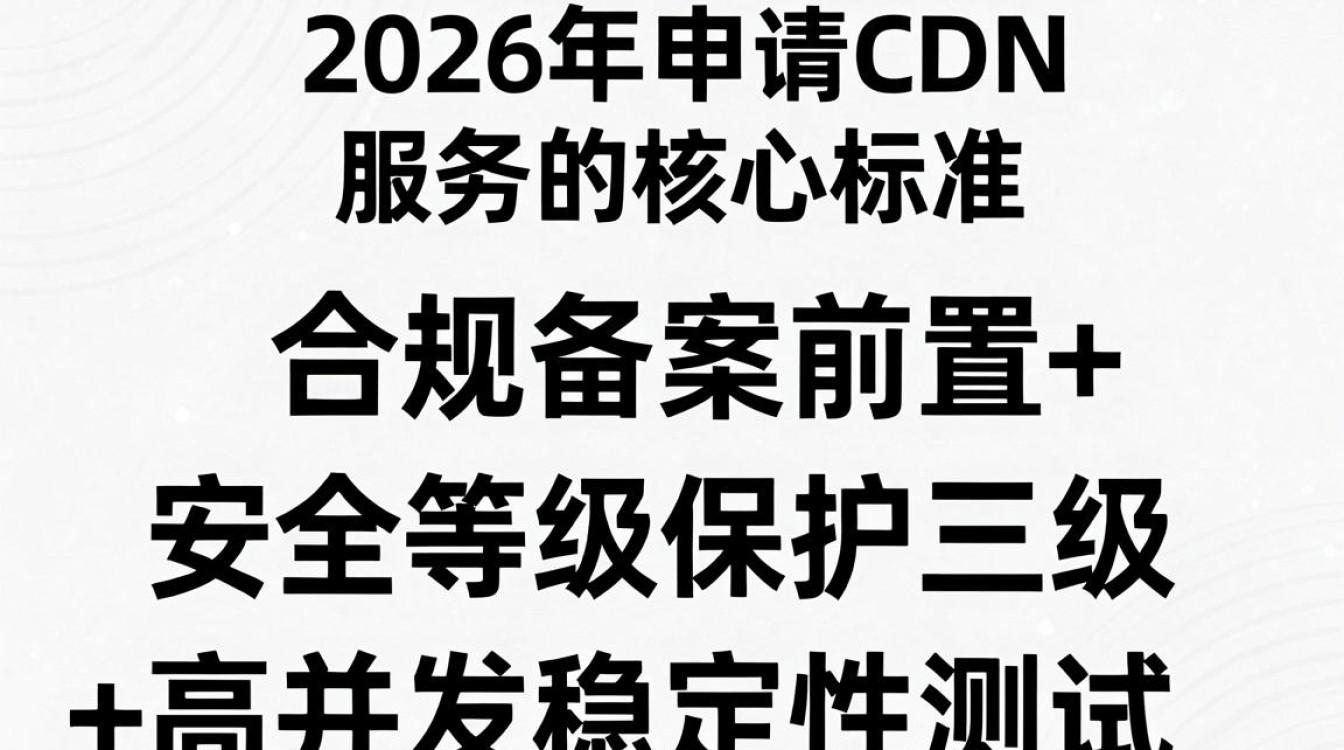 cdn申请标准 cdn申请标准