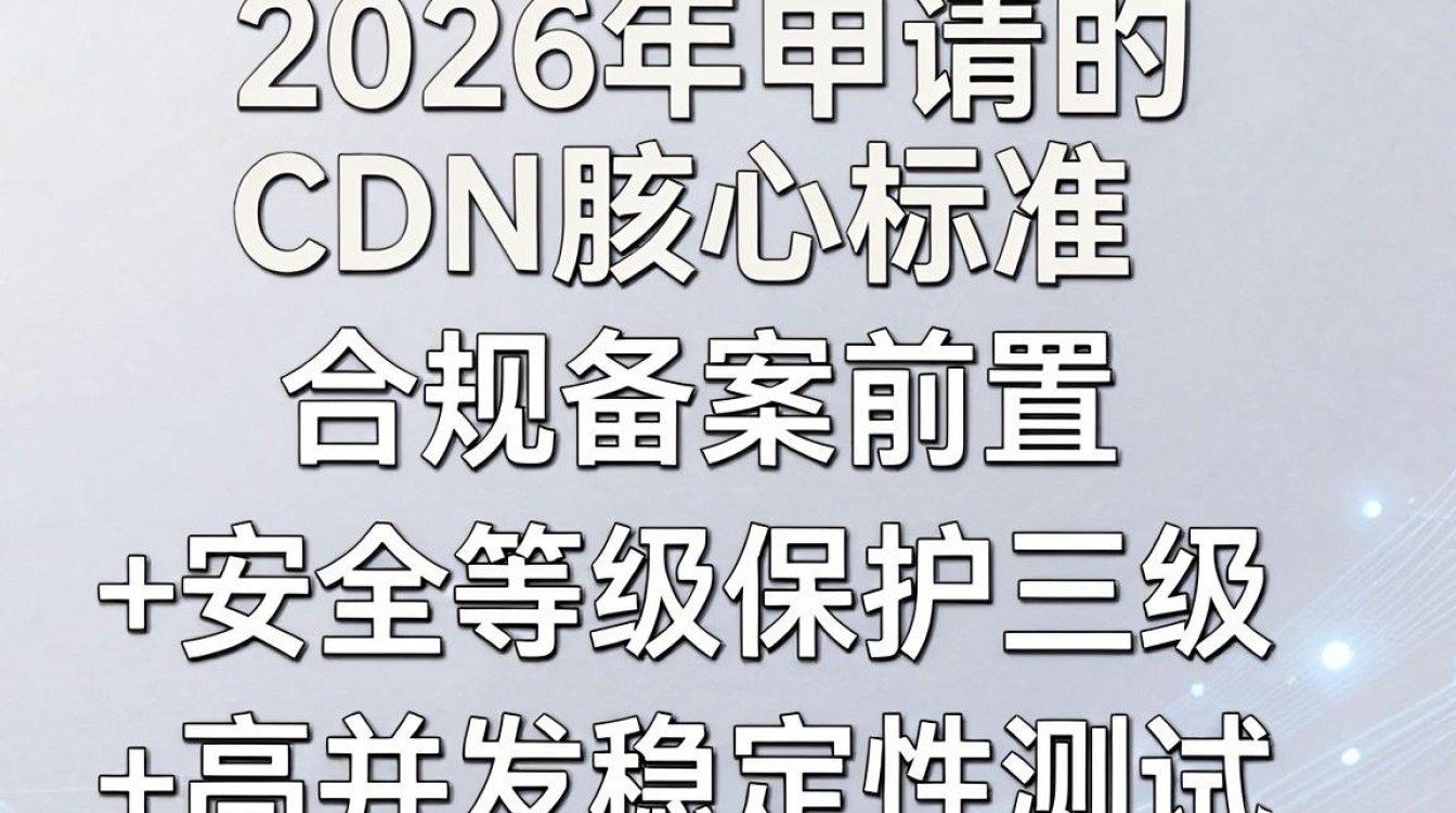 cdn申请标准 cdn申请标准