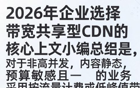 带宽共享CDN是什么意思，CDN带宽共享怎么收费