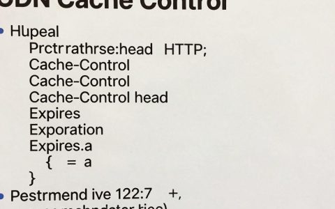 cdn cache control是什么，cdn缓存控制