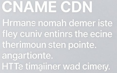 cname cdn加速怎么设置，cname cdn加速