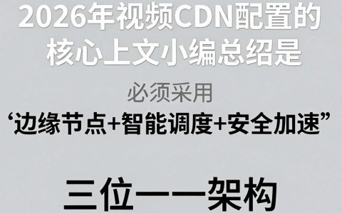 cdn配置视频，如何配置cdn加速视频播放