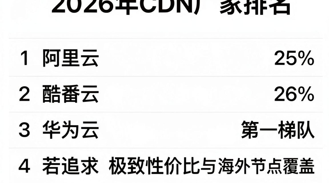 cdn厂家排名 cdn厂家排名