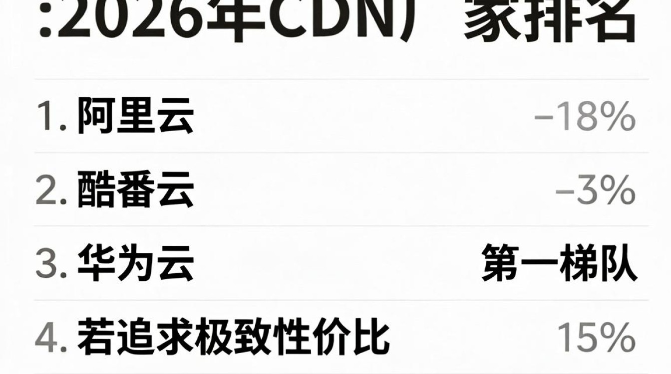 cdn厂家排名 cdn厂家排名