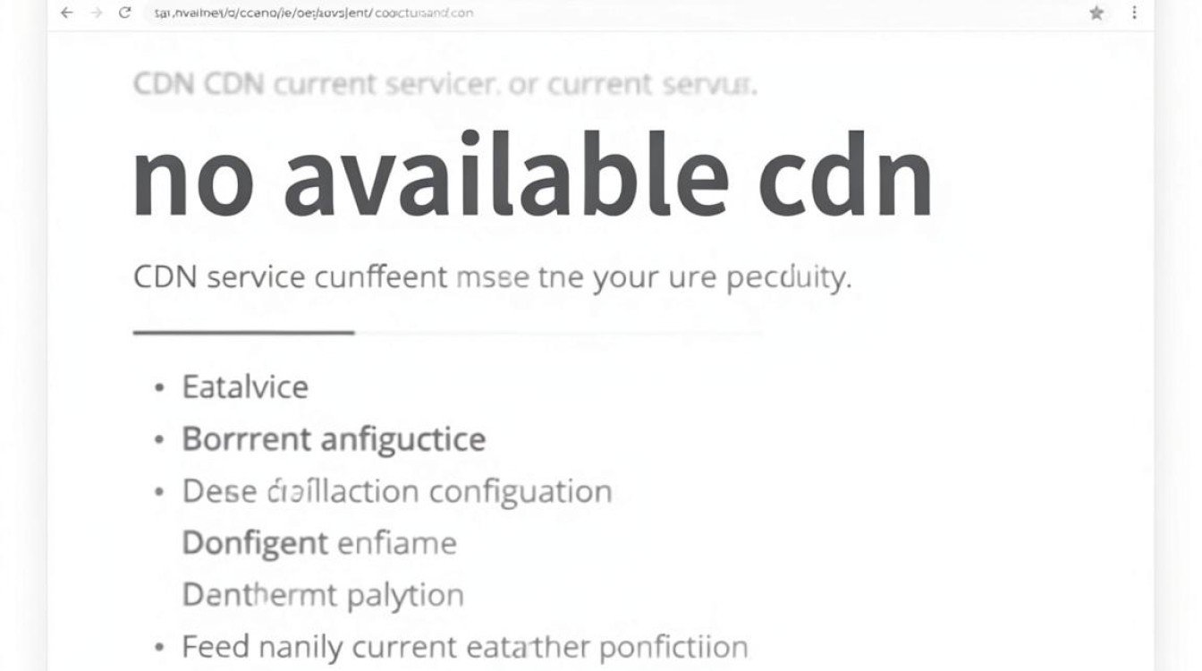 no available cdn no available cdn