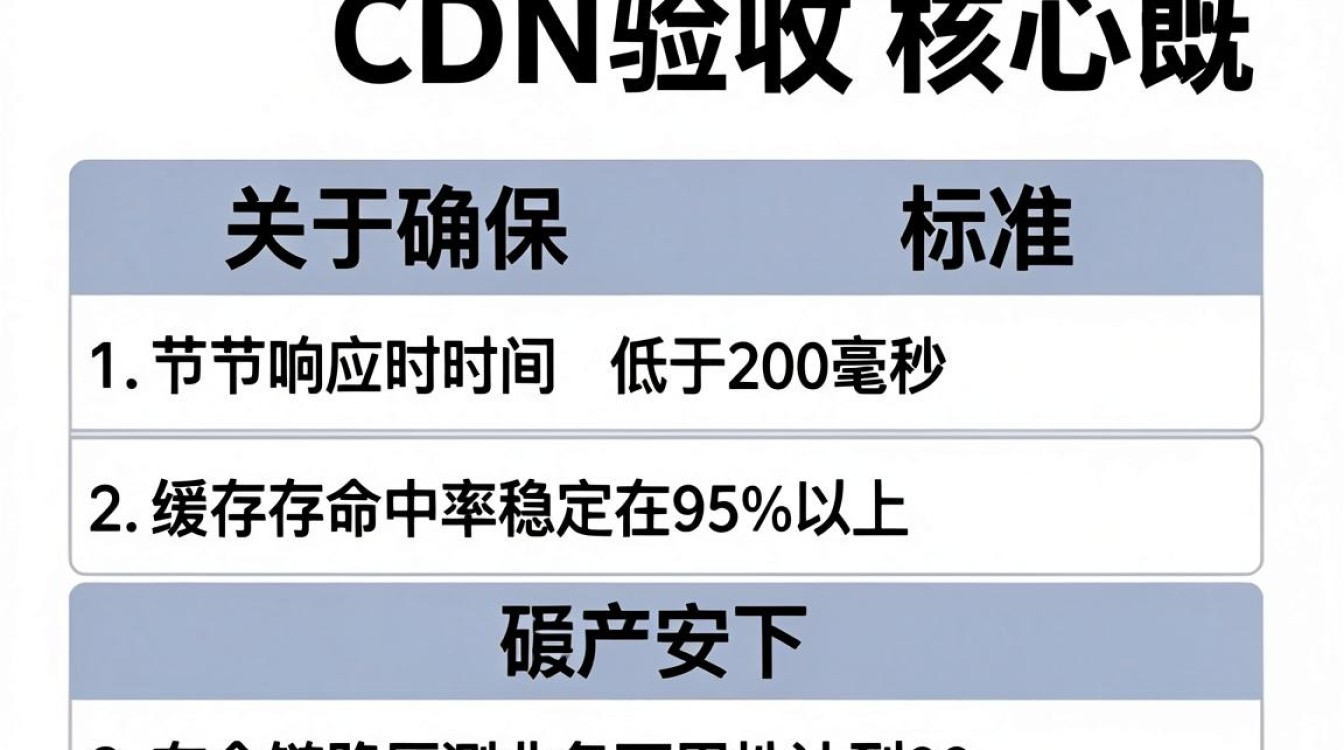 cdn验收标准 cdn验收标准