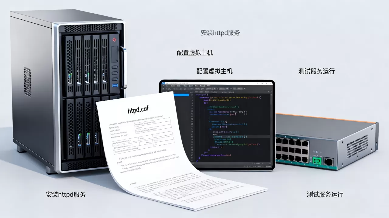 httpd文件服务器怎么搭建？httpd配置虚拟主机详细教程
