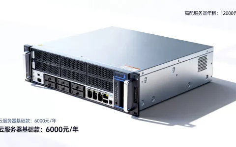 高配服务器一年多少钱？云服务器租用价格表