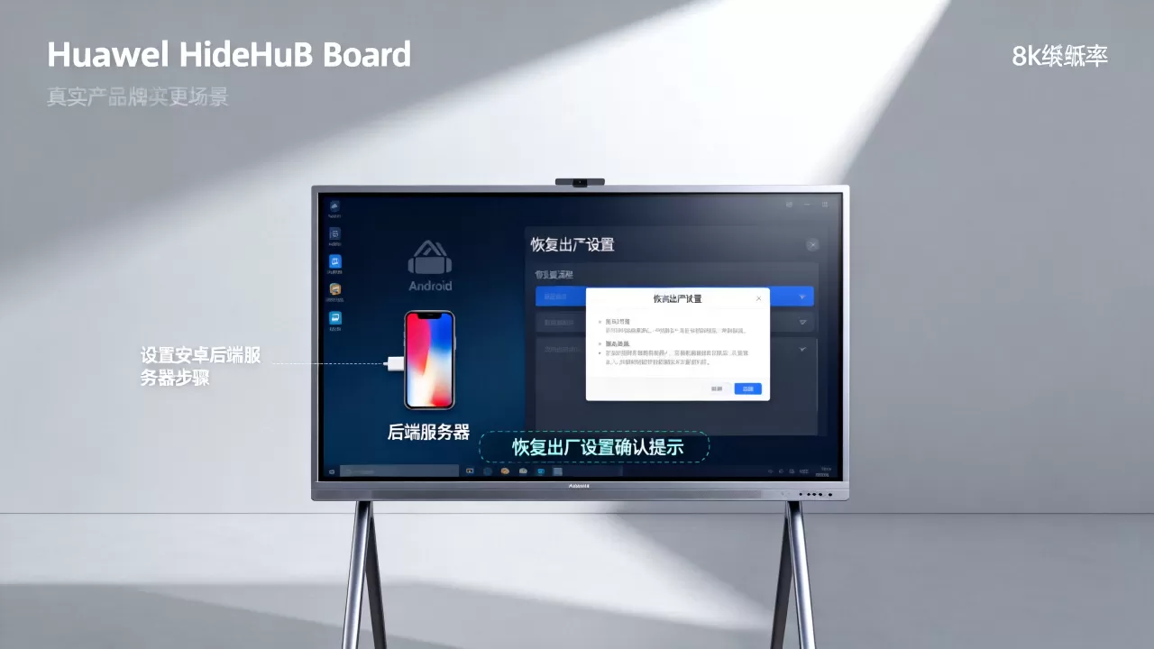 安卓后端服务器IdeaHub Board怎么设置？华为ideahub board安卓系统怎么恢复出厂设置