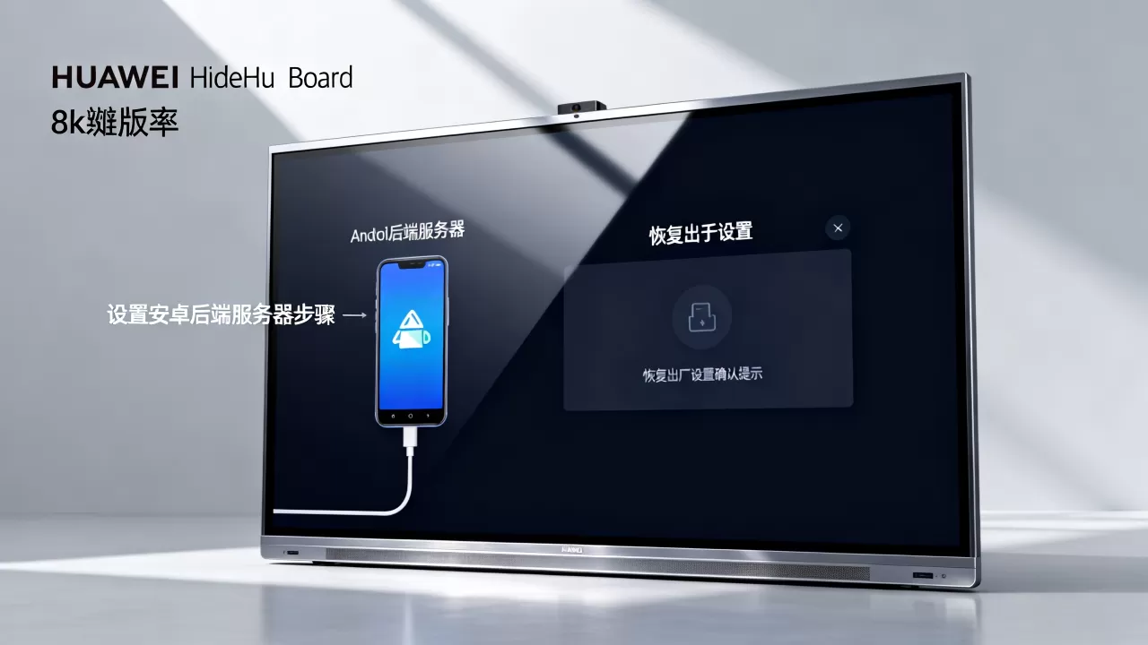 安卓后端服务器IdeaHub Board怎么设置？华为ideahub board安卓系统怎么恢复出厂设置