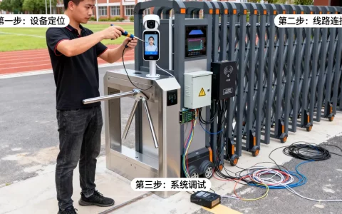 全市校园人脸识别门禁怎么装？校园门禁系统安装流程