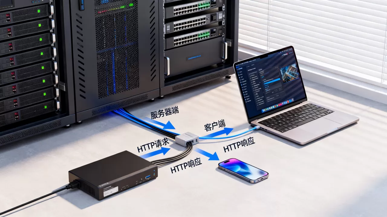 http服务器端和客户端有什么区别？http服务器和客户端通信原理