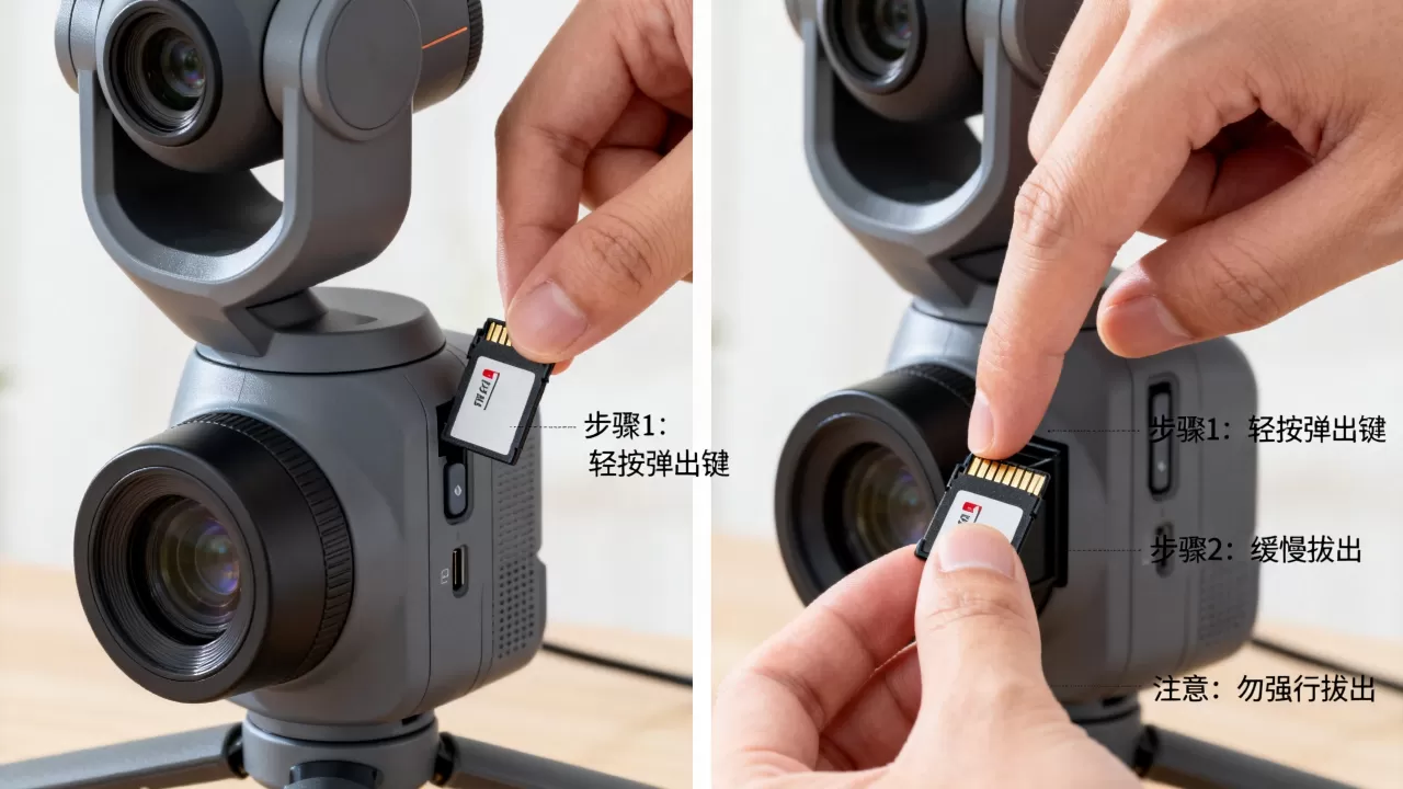互联网云台摄像机怎么取存储卡?云台摄像机存储卡取不出来怎么办 互联网云台摄像机怎么取存储卡?云台摄像机存储卡取不出来怎么办