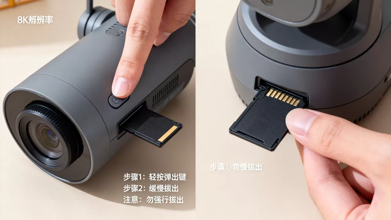 互联网云台摄像机怎么取存储卡?云台摄像机存储卡取不出来怎么办 互联网云台摄像机怎么取存储卡?云台摄像机存储卡取不出来怎么办
