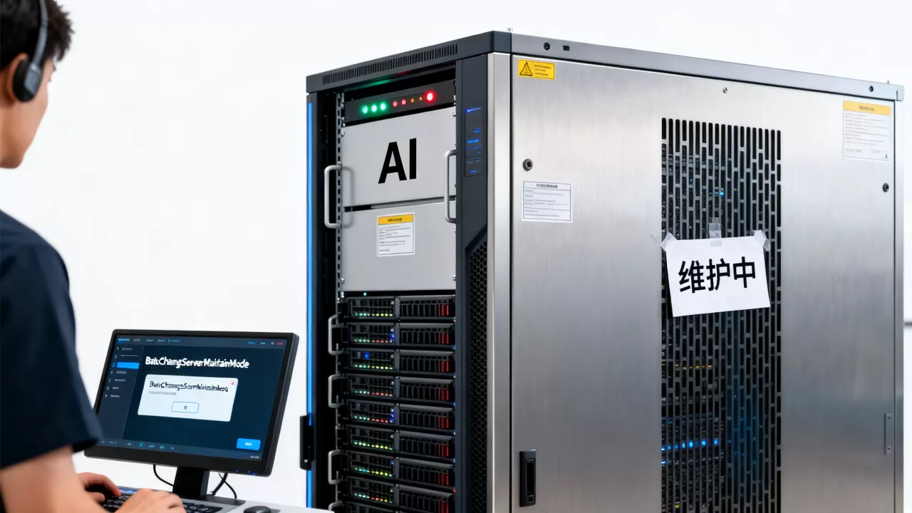 AI服务器如何标记维护状态?BatchChangeServerMaintainMode怎么用 AI服务器如何标记维护状态?BatchChangeServerMaintainMode怎么用