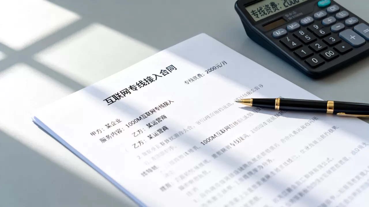 互联网专线接入合同模板怎么签？企业办理专线资费是多少