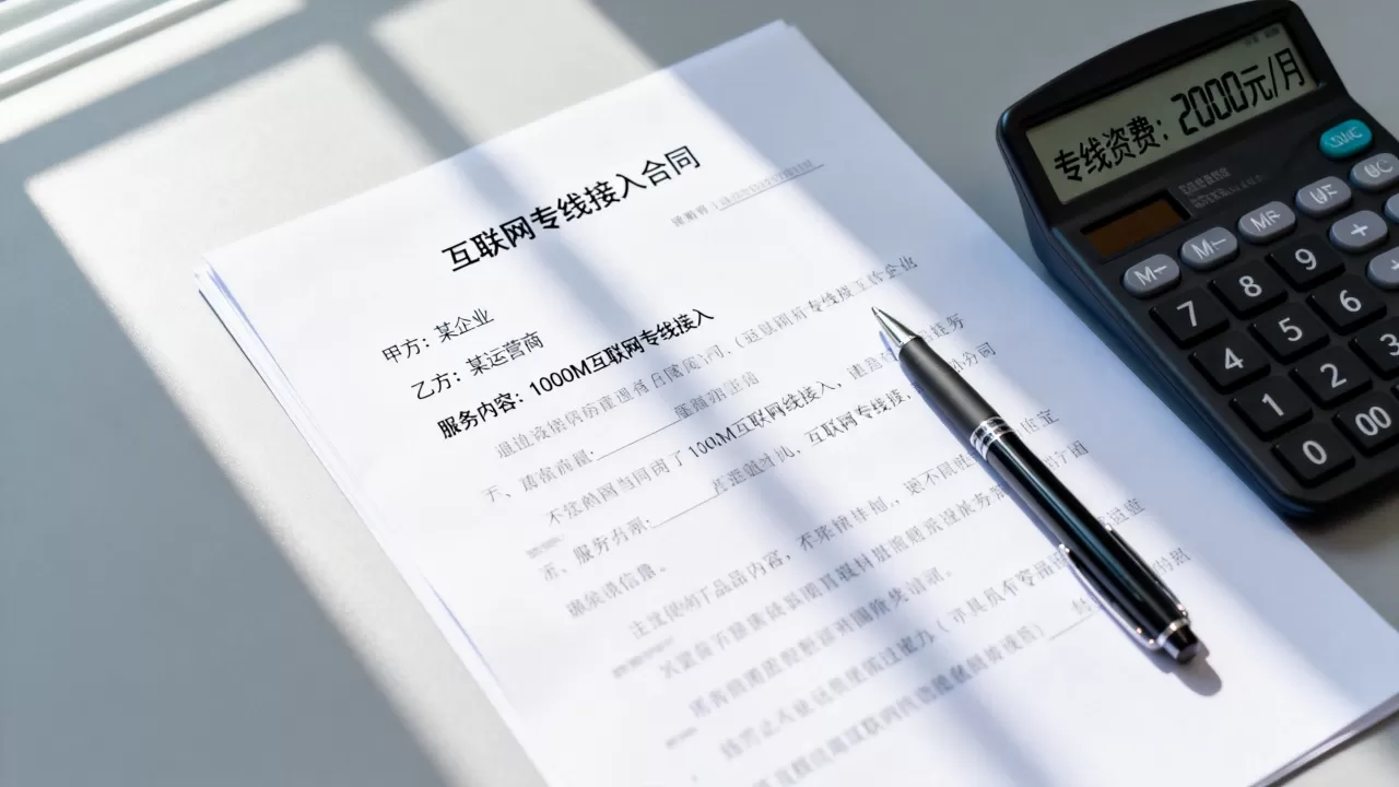 互联网专线接入合同模板怎么签？企业办理专线资费是多少