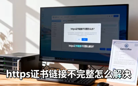 https证书链接不完整怎么办？https证书链接不完整怎么解决