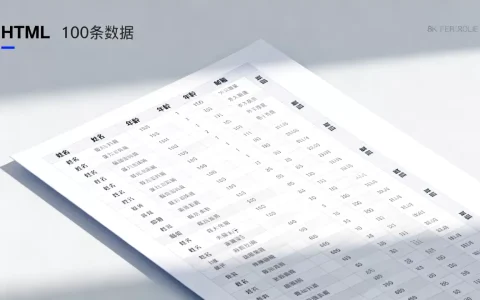 如何高效展示100条数据库数据？html页面展示100条数据库