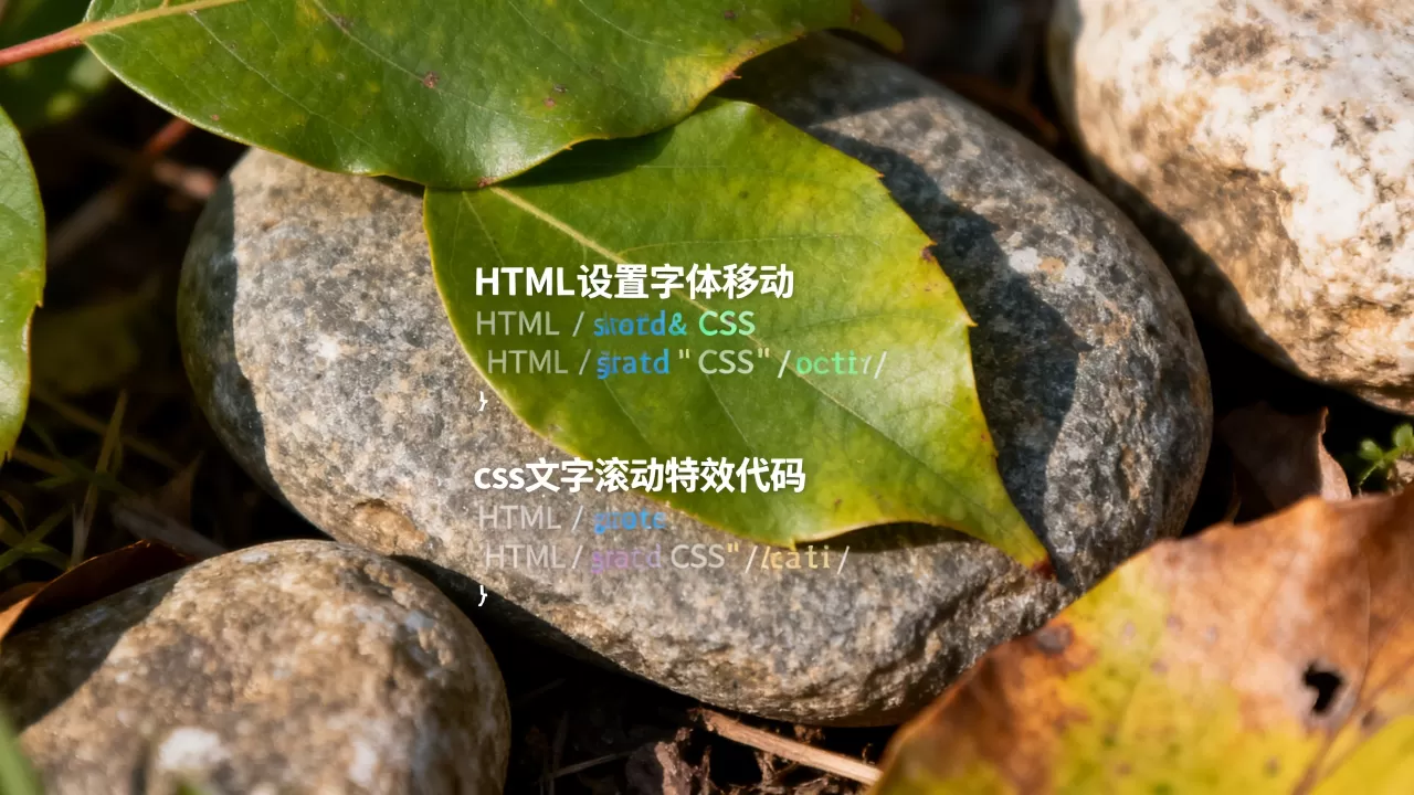HTML设置字体如何移动?css文字滚动特效代码 HTML设置字体如何移动?css文字滚动特效代码