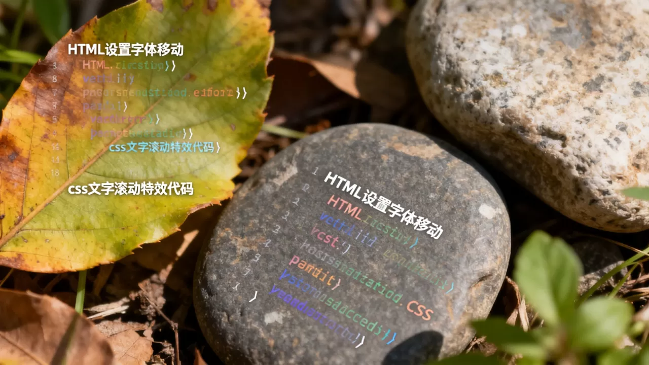 HTML设置字体如何移动?css文字滚动特效代码 HTML设置字体如何移动?css文字滚动特效代码