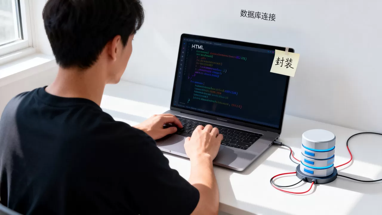 HTML页面如何封装多个数据库连接？