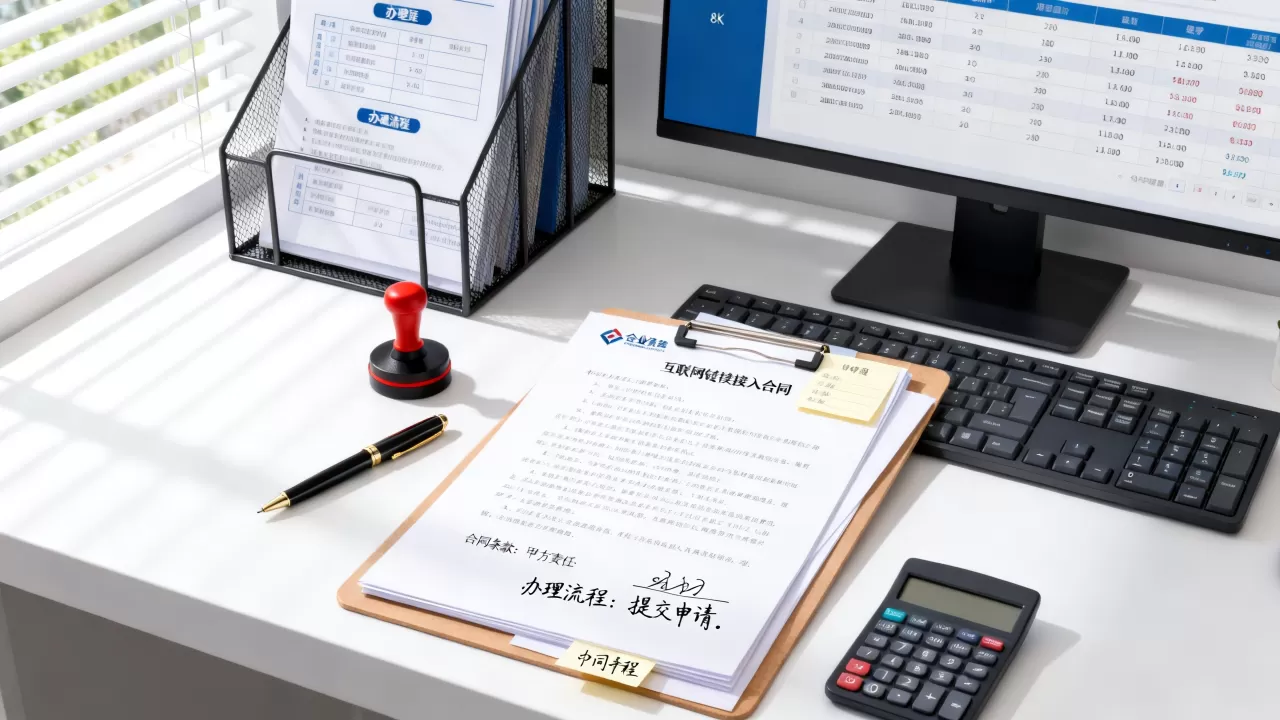 互联网专线接入合同怎么写？企业办理专线资费及流程