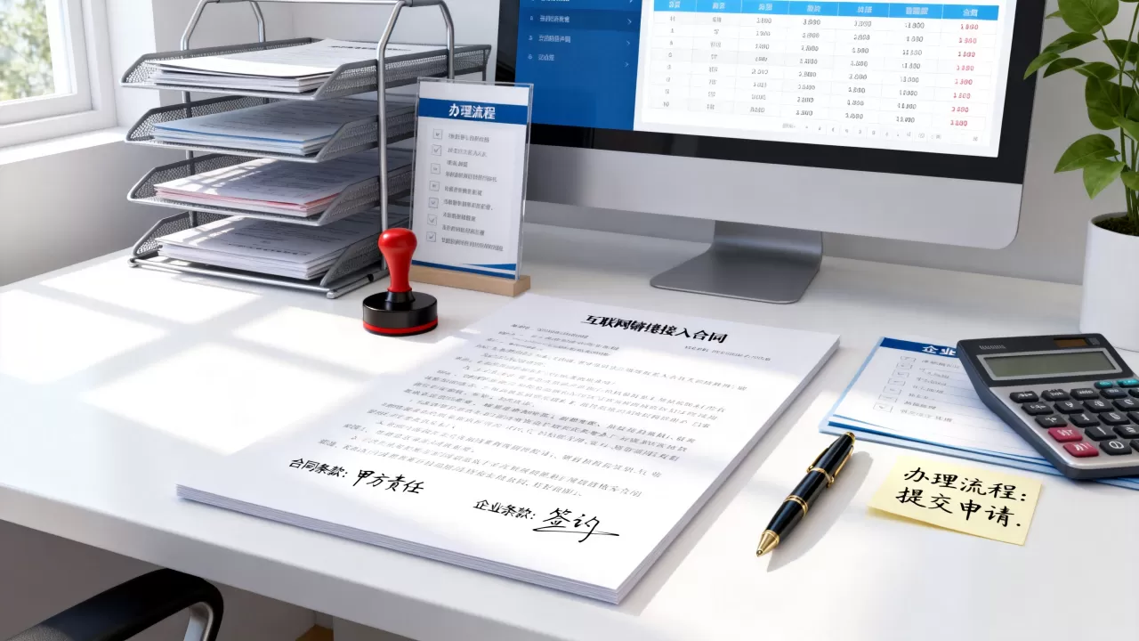 互联网专线接入合同怎么写？企业办理专线资费及流程
