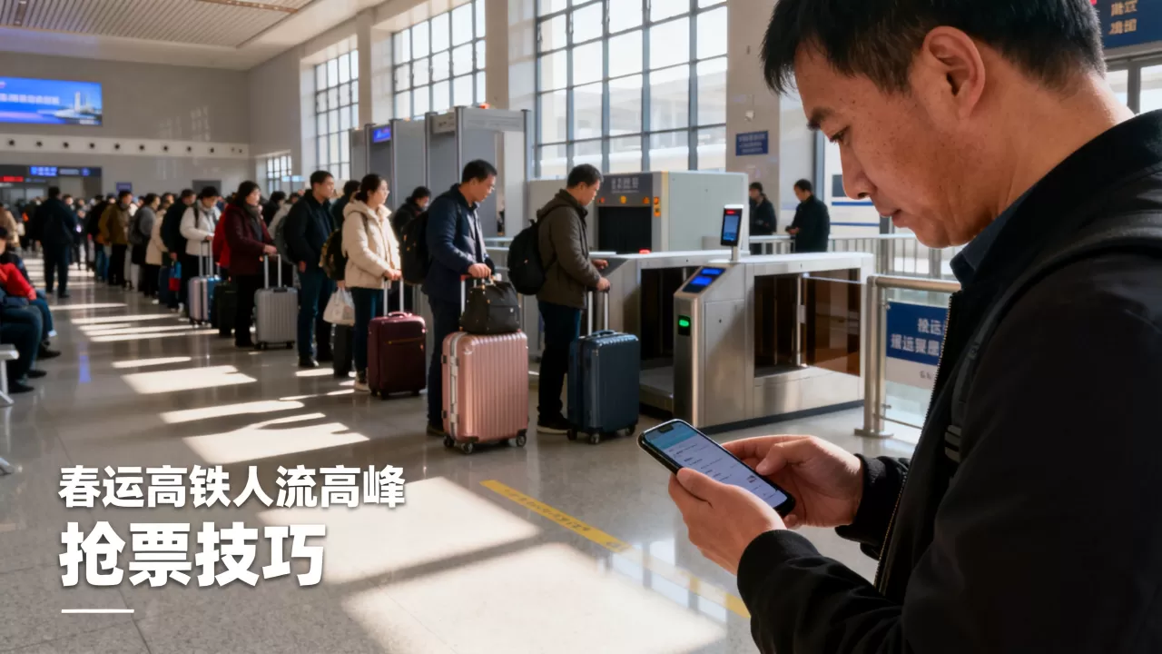 春运高铁人流高峰在哪？春运期间高铁票怎么抢
